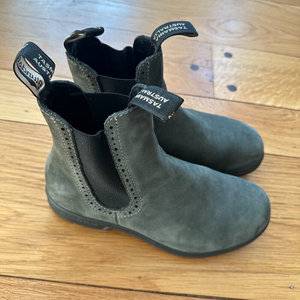 Blundstone High Top Boots Rustic Black Size US 8.5 - Picture 2 of 4